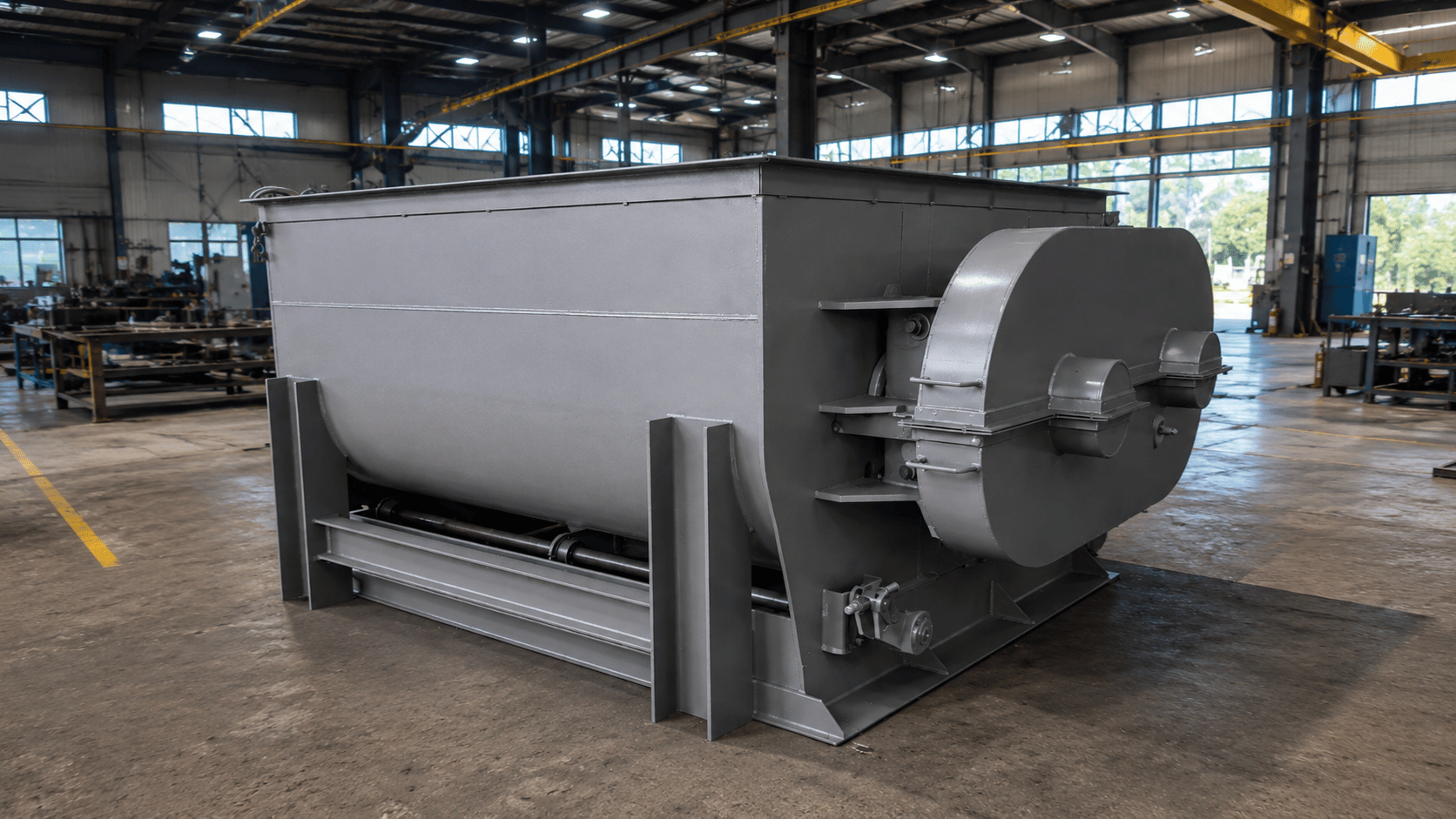 Misturador de pás Industrial para Fertilizantes