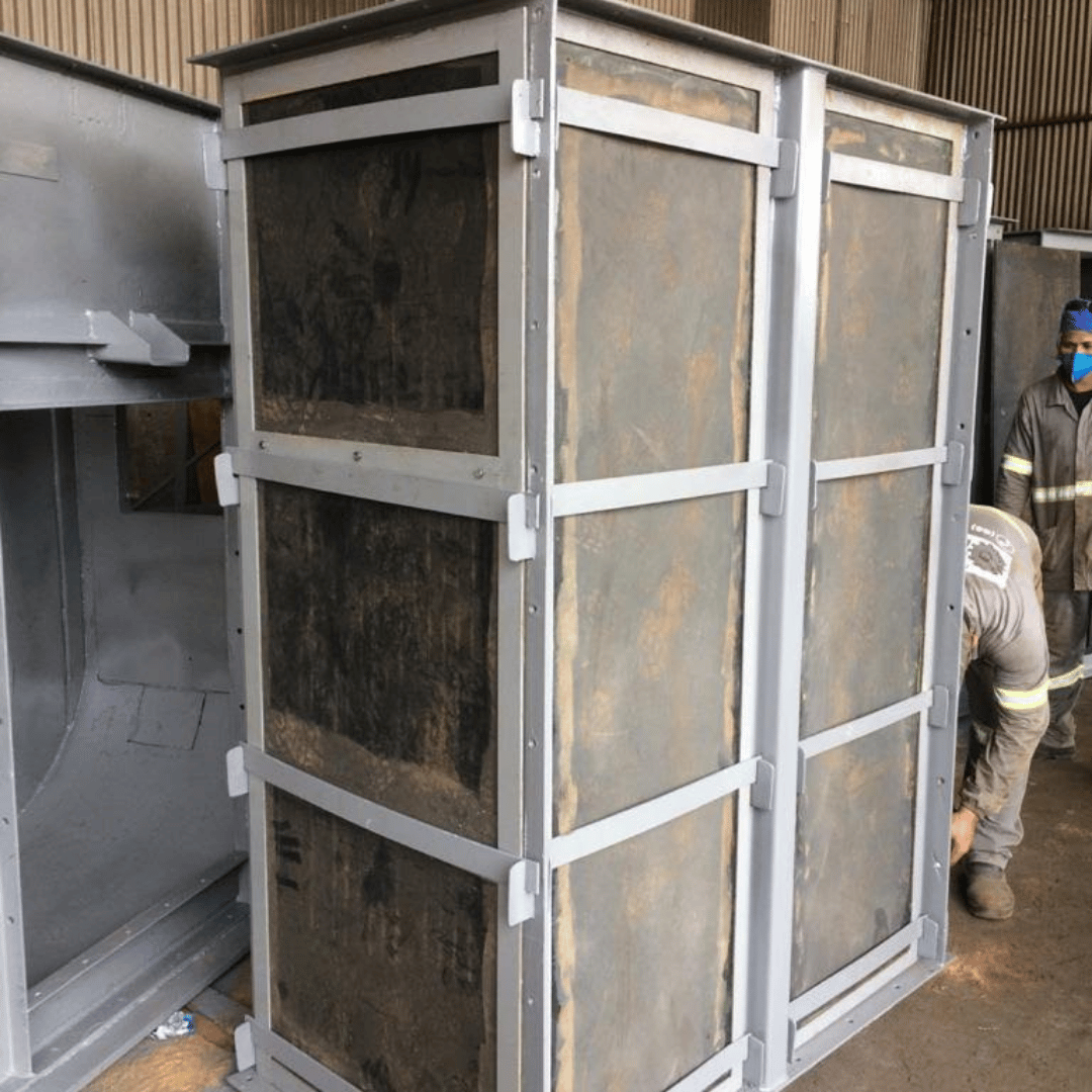 Elevador de canecas vertical para adubo