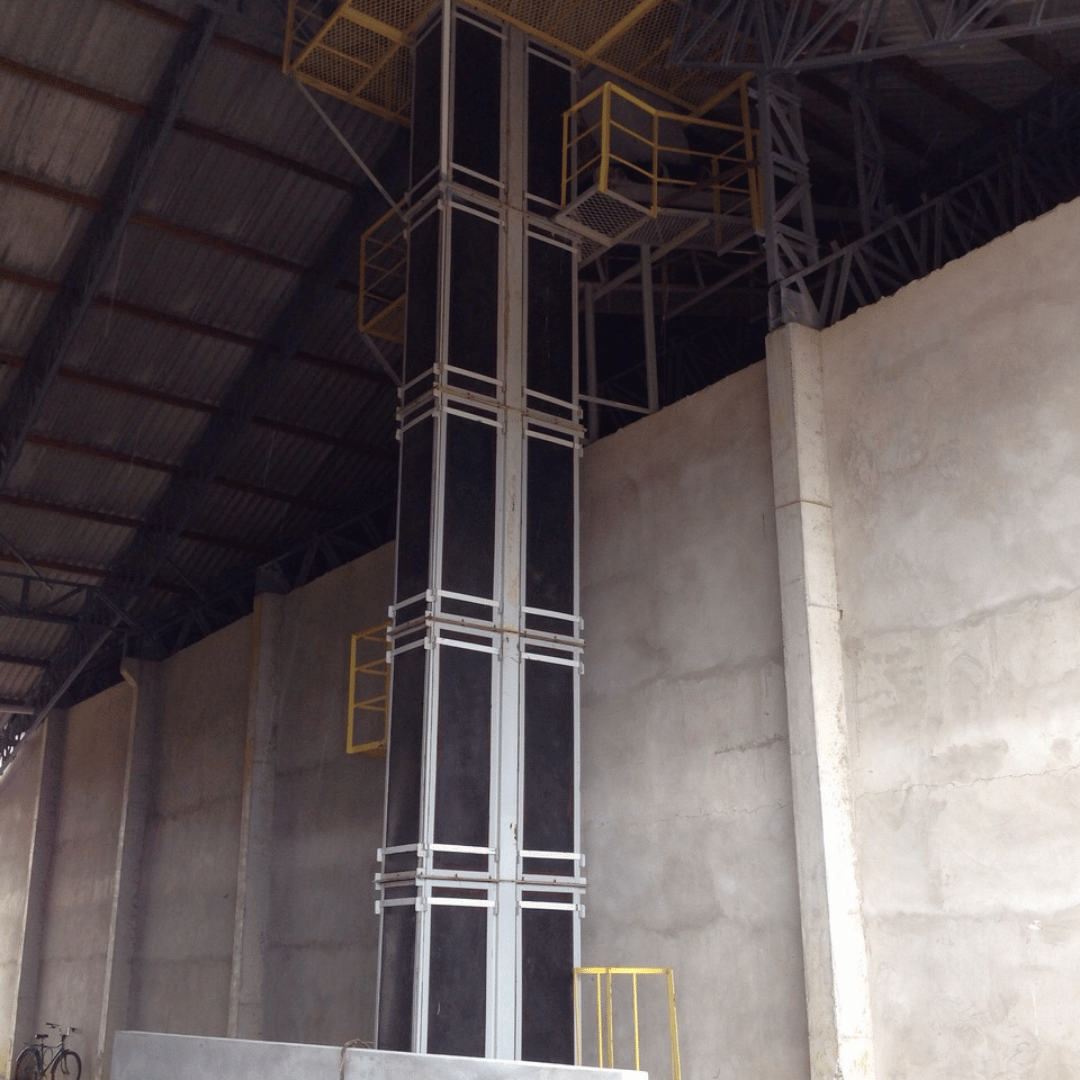 Elevador de canecas reforma e retrofit