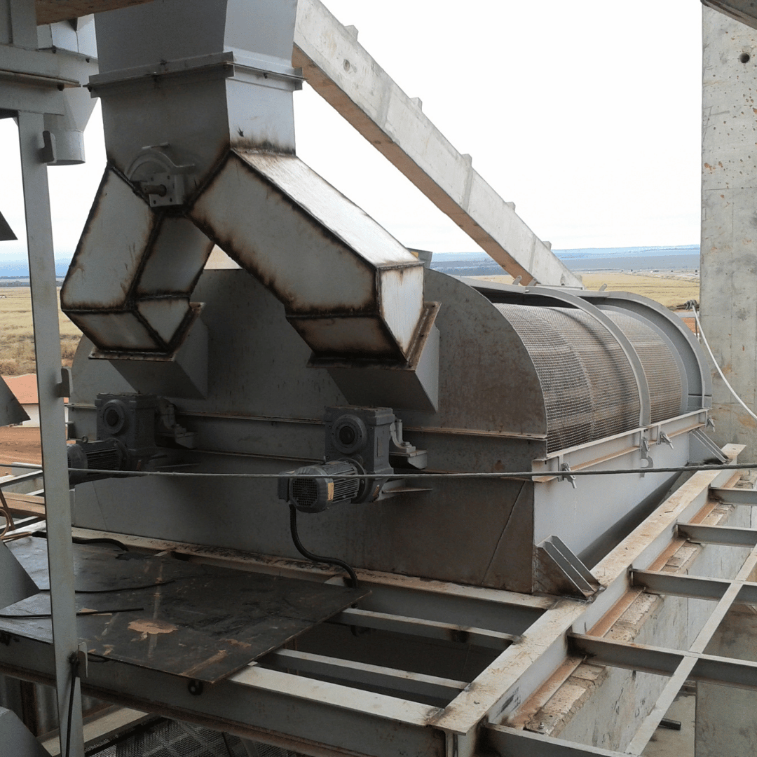 Peneira rotativa para adubo granulado