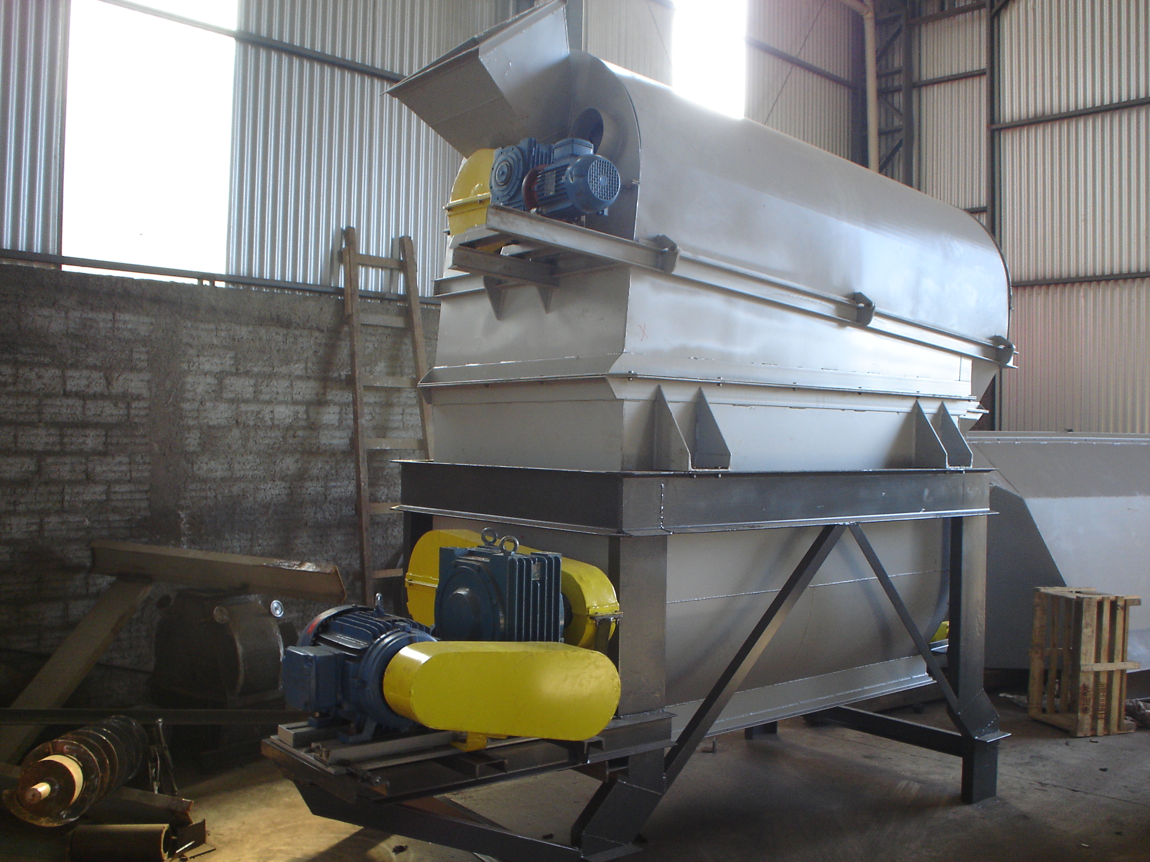 Mistura e homogeneização na planta industrial